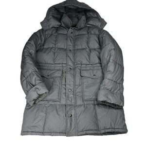 FIELD & STREAM Gordon Ferguson Gray Insulated Hooded Down Large Parka Jacket‎